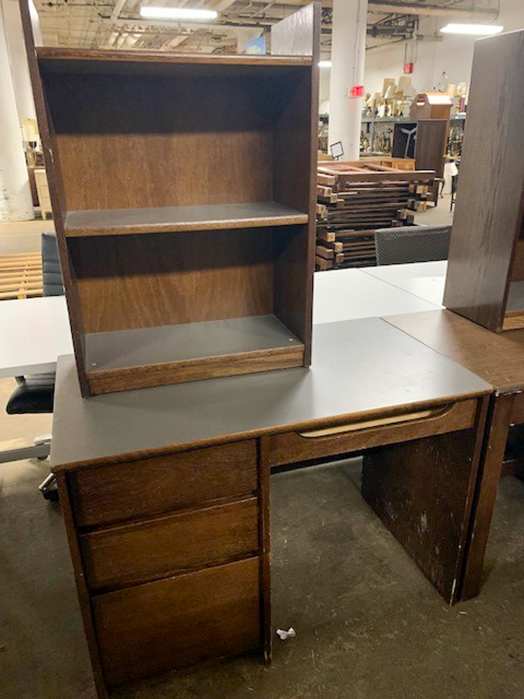 surplus desk in the warehouse