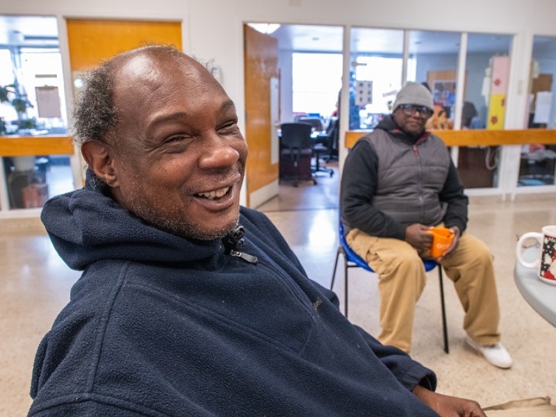 smiling man