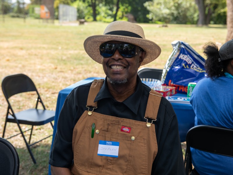 participant smiling