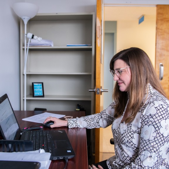 Person at computer