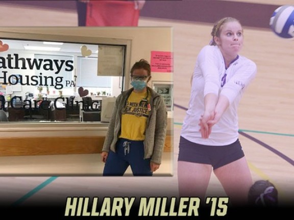 collage of photos of Hillary Miller