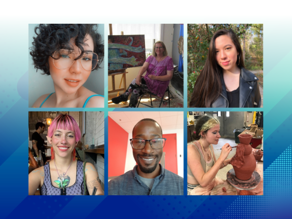 Maria Grajales, Carrie Kingsbury, Peri Law, Davey Levson, Jerry Puryear, and Shelby Reed
