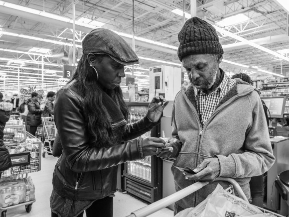 two people shopping