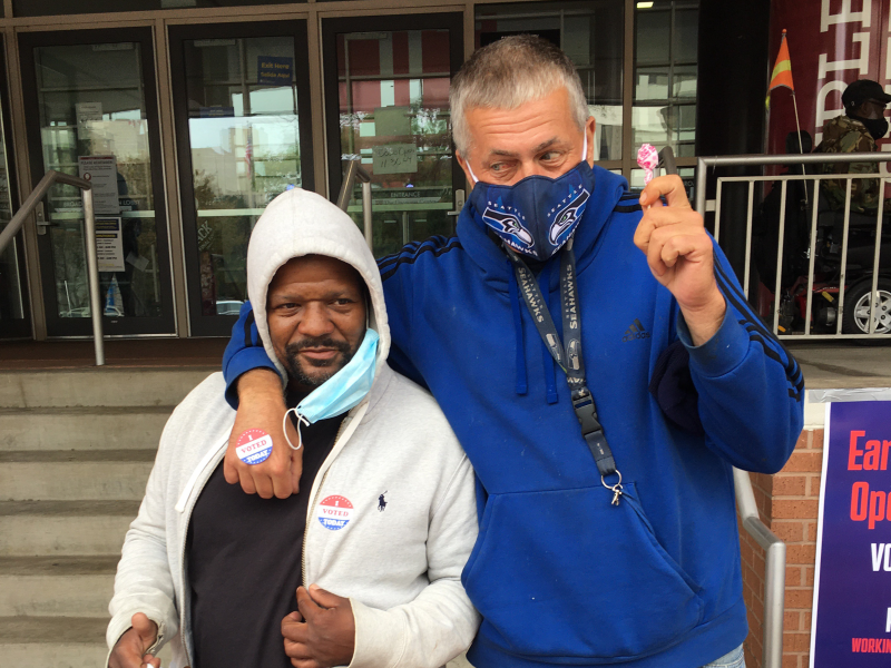 Lamont and James just voted!